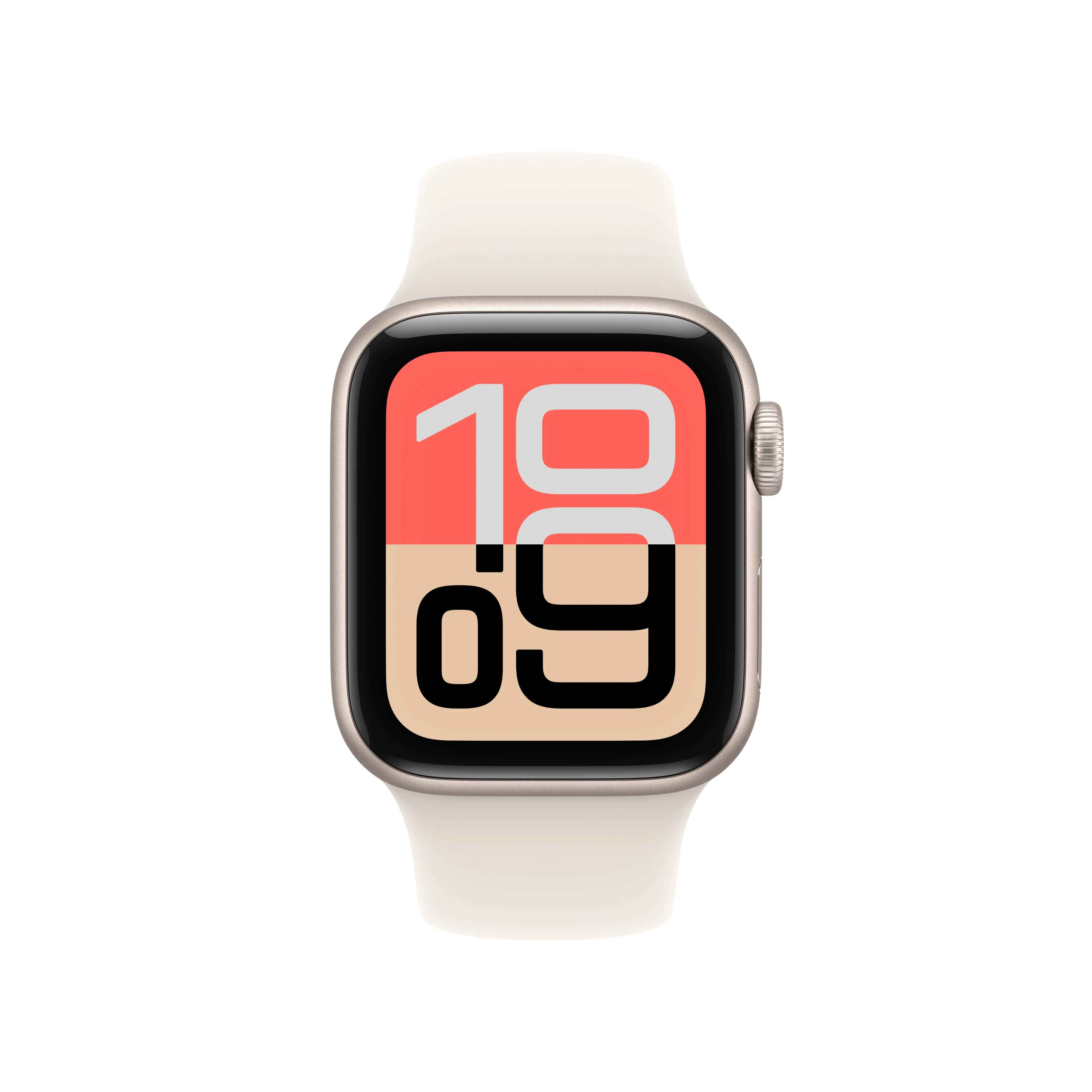 Apple • Apple Watch SE 3 • 40 mm • Lumière stellaire • Bracelet Sport lumière stellaire (S/M) - Image 2