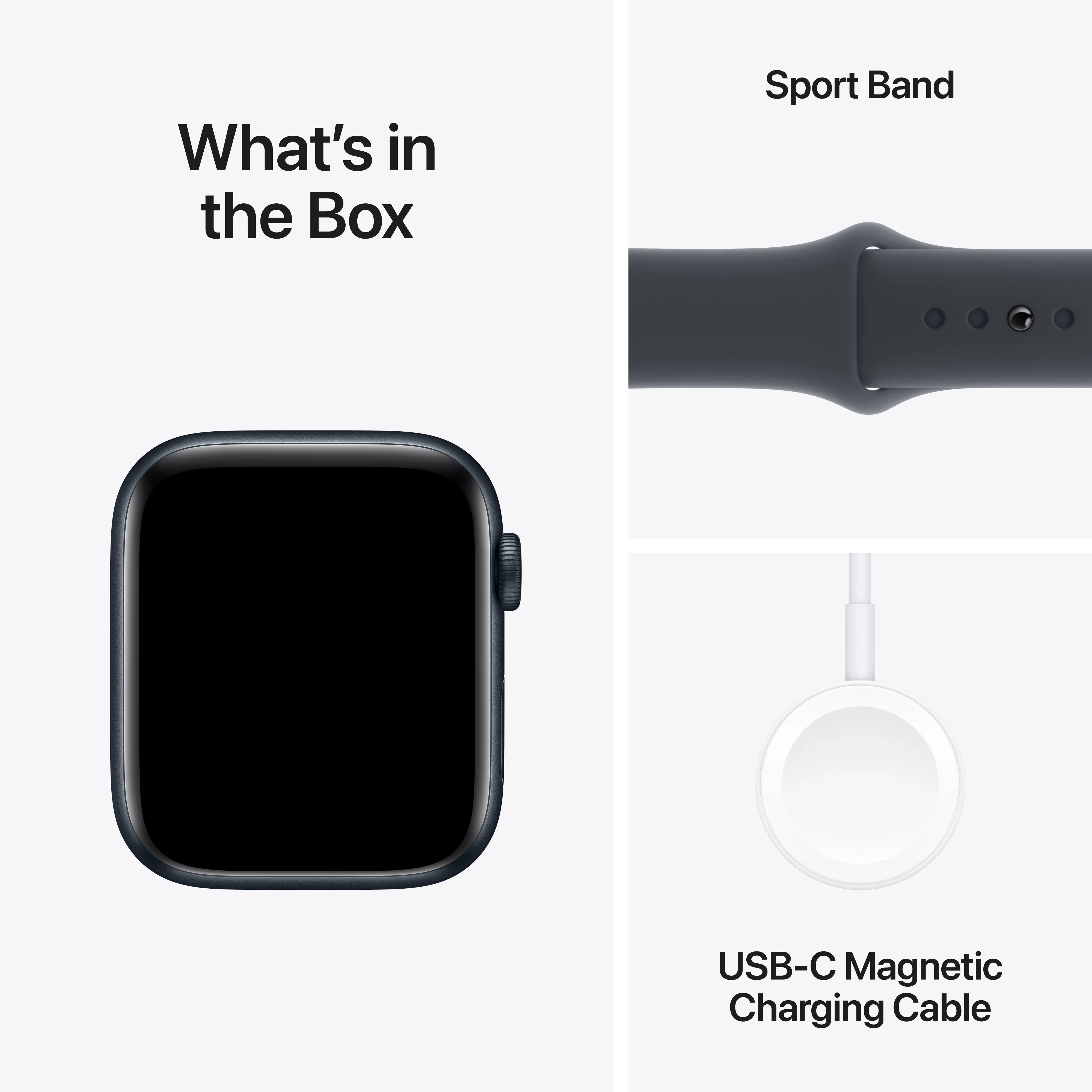 Apple Watch SE (2ème gén) • Alu 44mm Minuit • Bracelet Sport Minuit S/M - Image 7