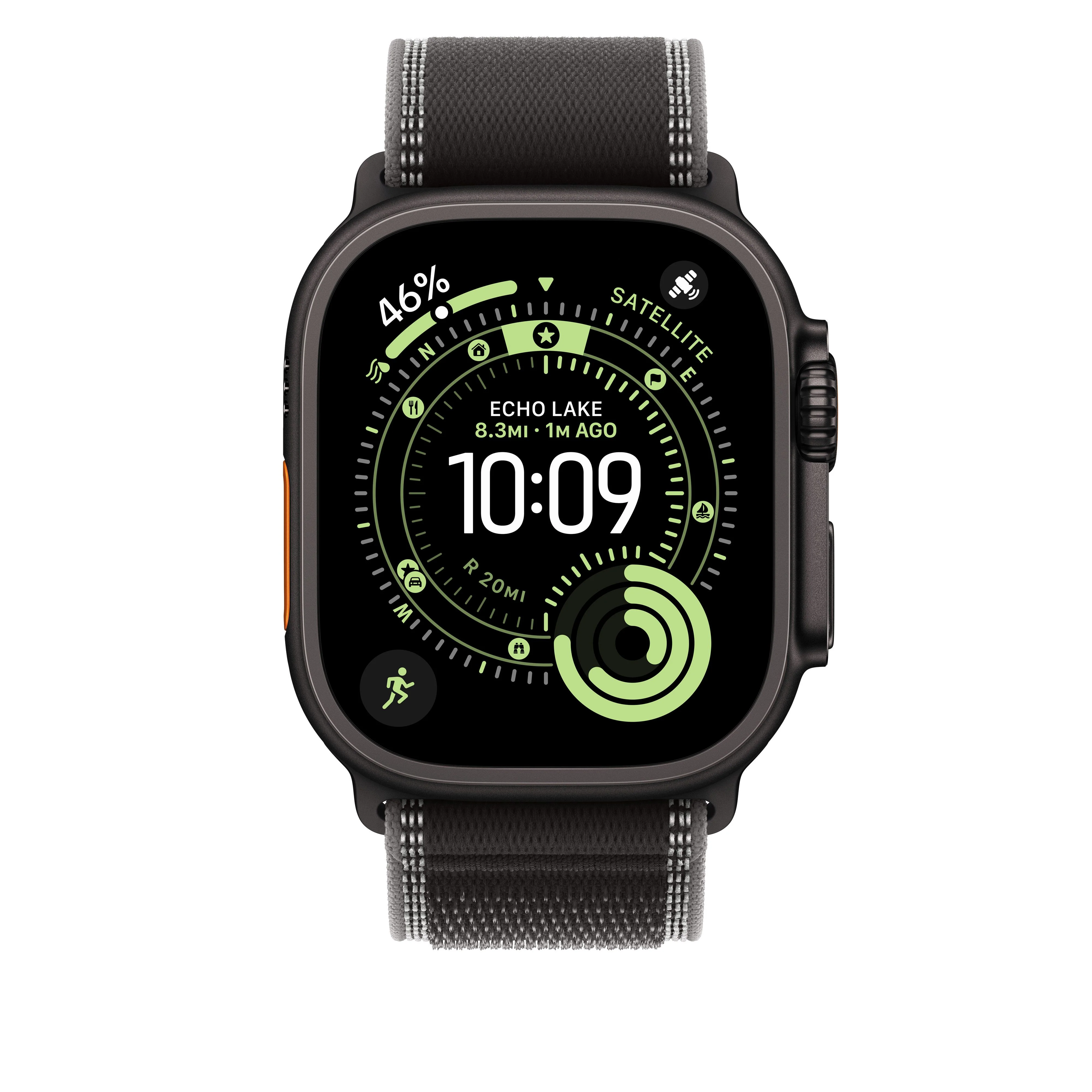 Boucle Trail noir/charbon 49 mm - S/M - Finition titane noir - Image 3