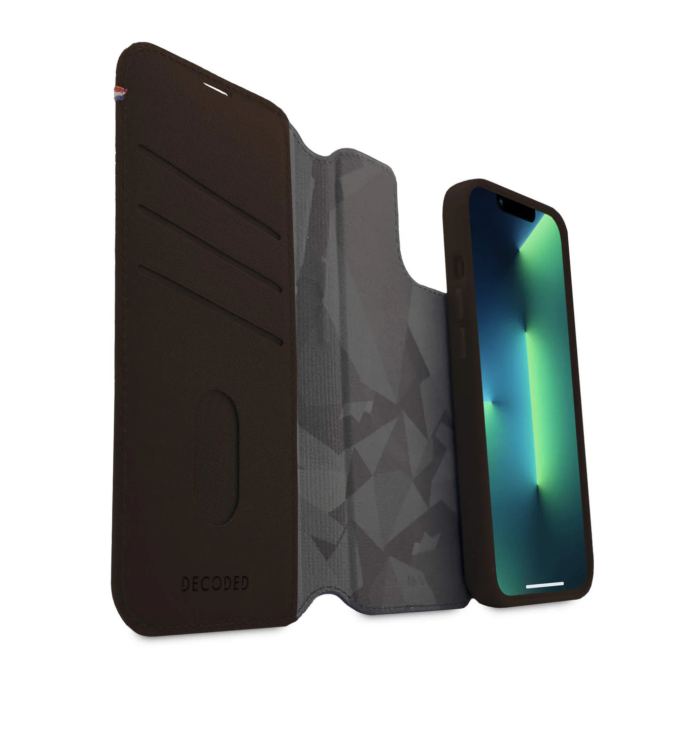 Decoded • Etui Portefeuille amovible pour iPhone 14 Plus • Marron - Image 4