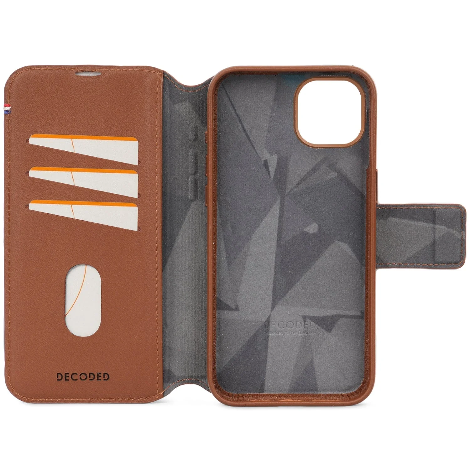 Decoded • Etui Portefeuille amovible pour iPhone 15 Plus • Brun - Image 6