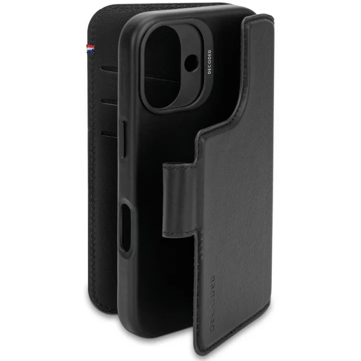Decoded • Etui Portefeuille amovible pour iPhone 16 Plus • Noir - Image 2