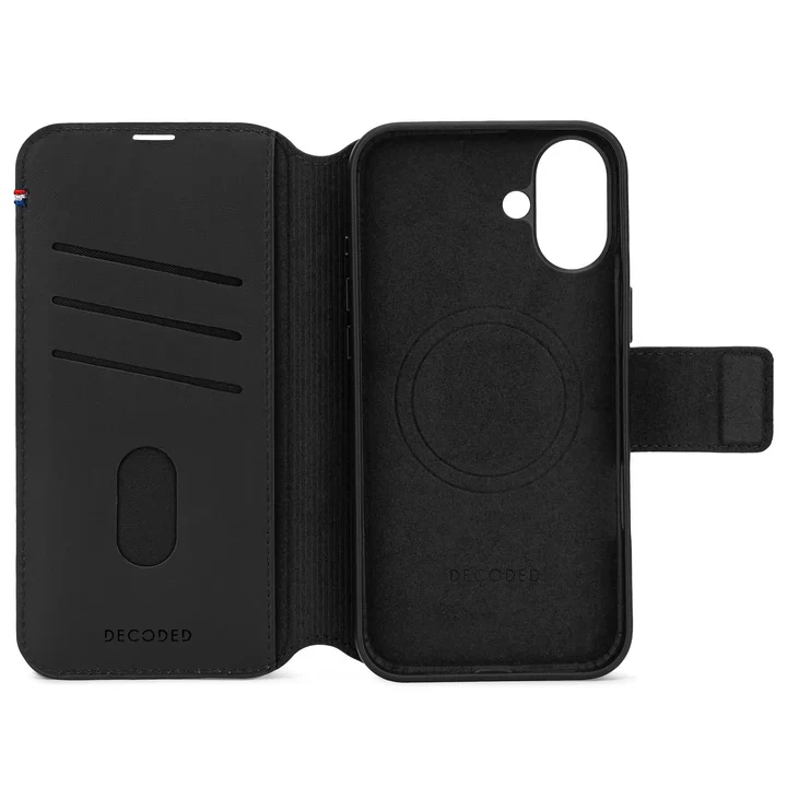 Decoded • Etui Portefeuille amovible pour iPhone 16 Plus • Noir - Image 5