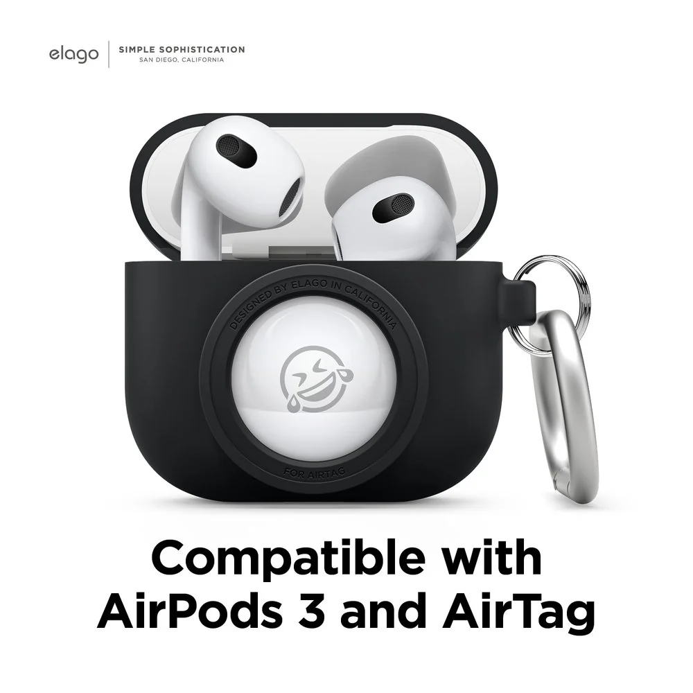 ELAGO Airpods 3 • Coque avec emplacement pour Airtag • Noir - Image 9