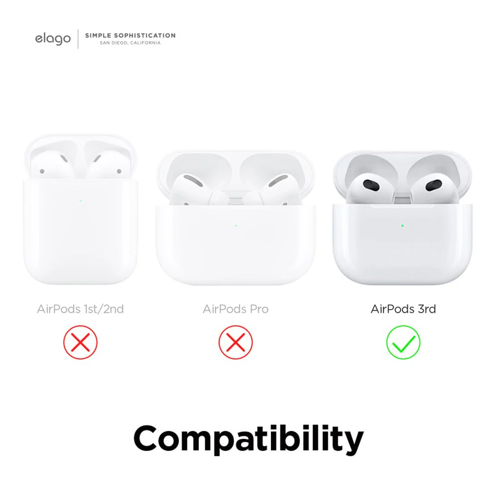 ELAGO AW5 • Airpods 3 Coque • Gris Clair - Image 2