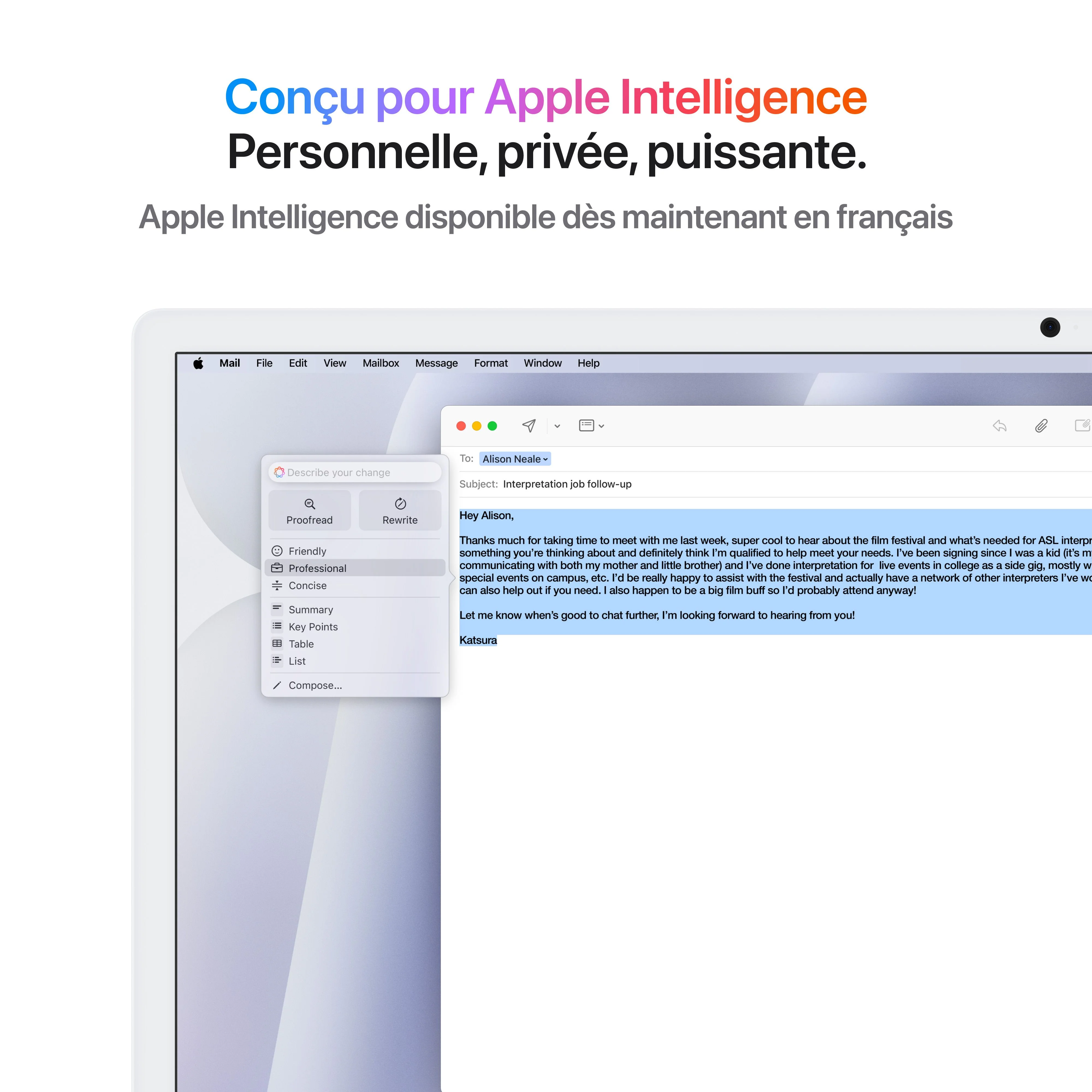 iMac 24" M4 10C/24GB/512GB/GPU10C/Gbit • Suisse-Français • Touch Num • Argent - Image 8