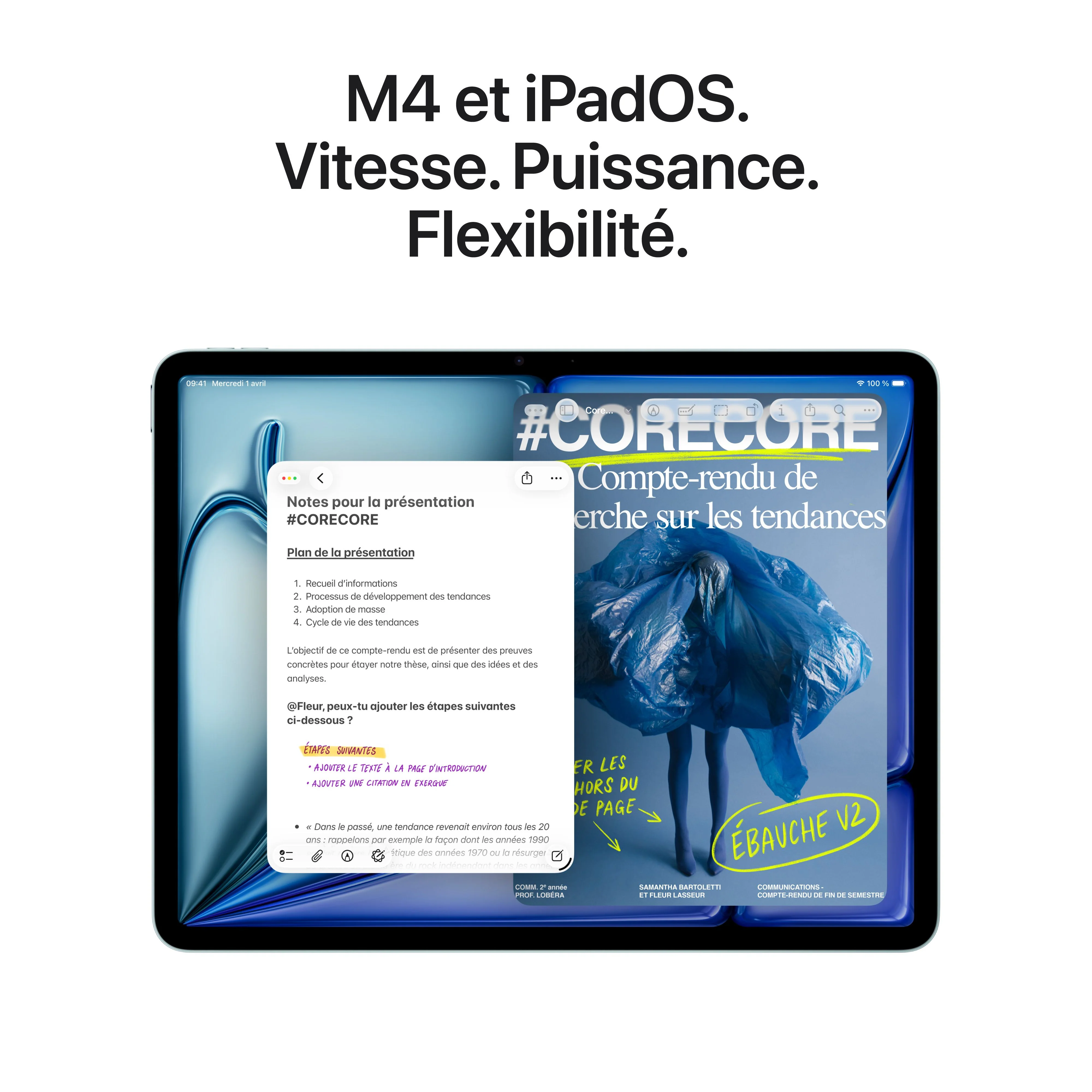 iPad Air 13 pouces Wi-Fi 1 To - Lumière stellaire (M4) - Image 4