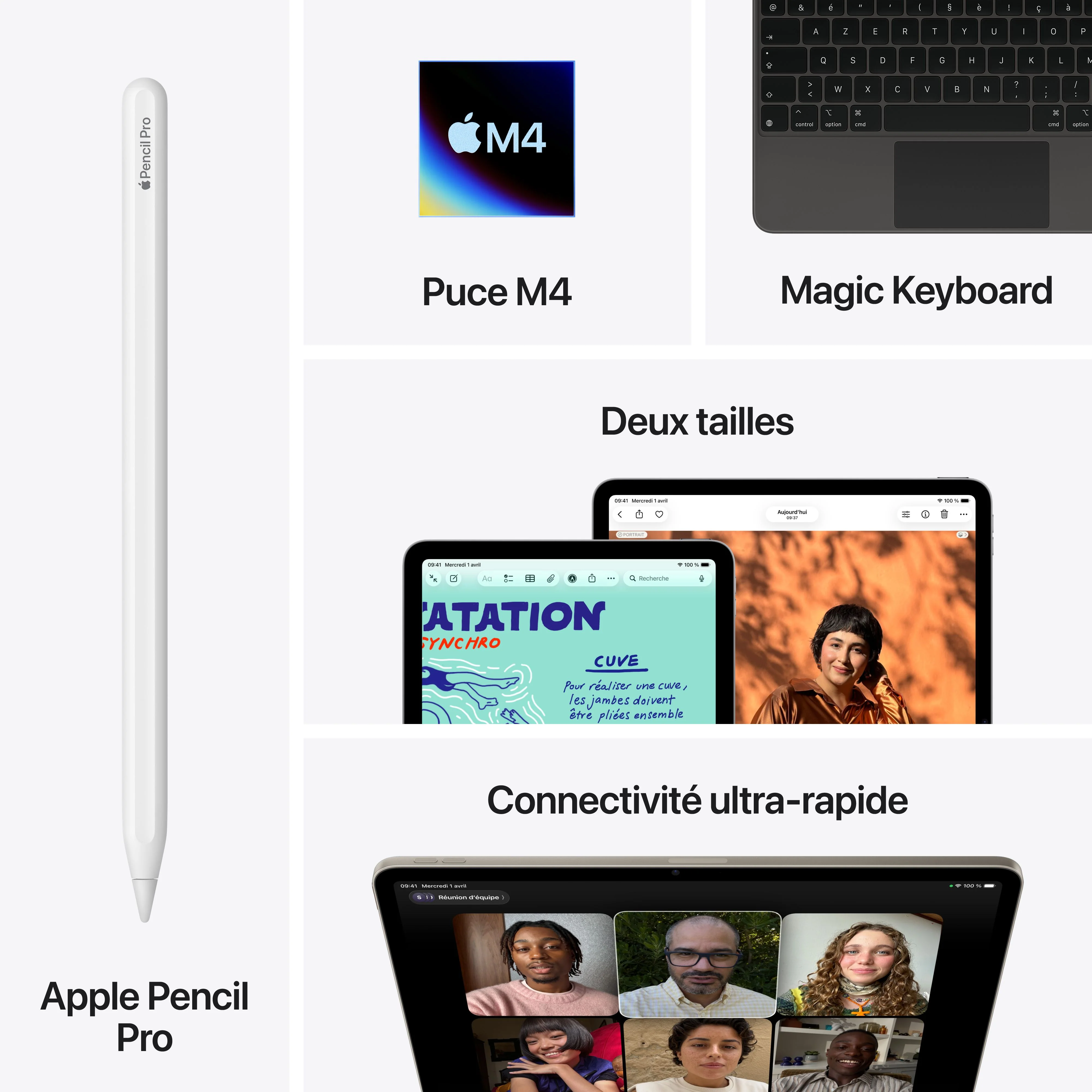 iPad Air 13 pouces Wi-Fi 1 To - Lumière stellaire (M4) - Image 9