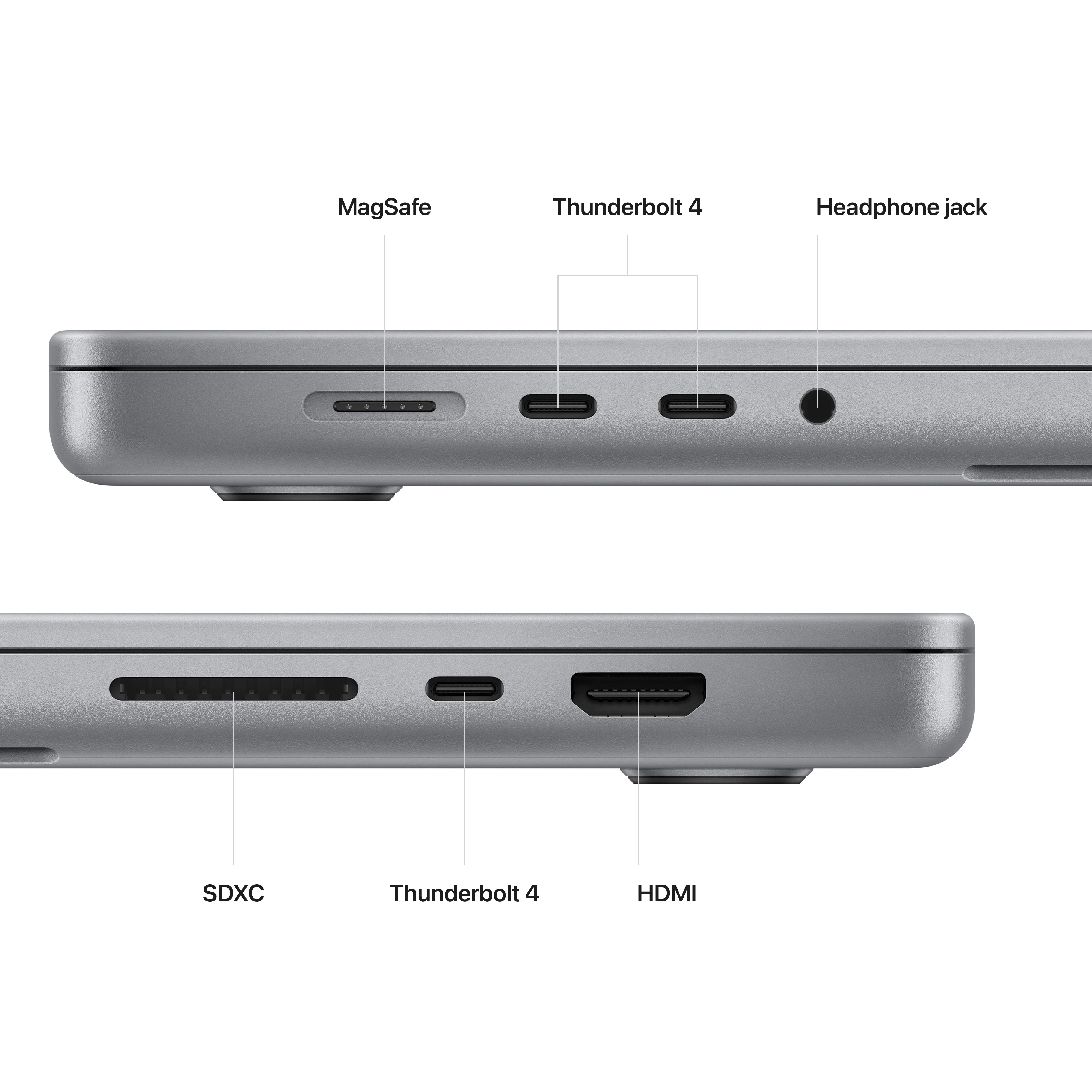 MacBook Pro 16" M2Pro 12C/16GB/512GBSSD/GPU 19C • Français-Suisse • Gris Sidéral - Image 4