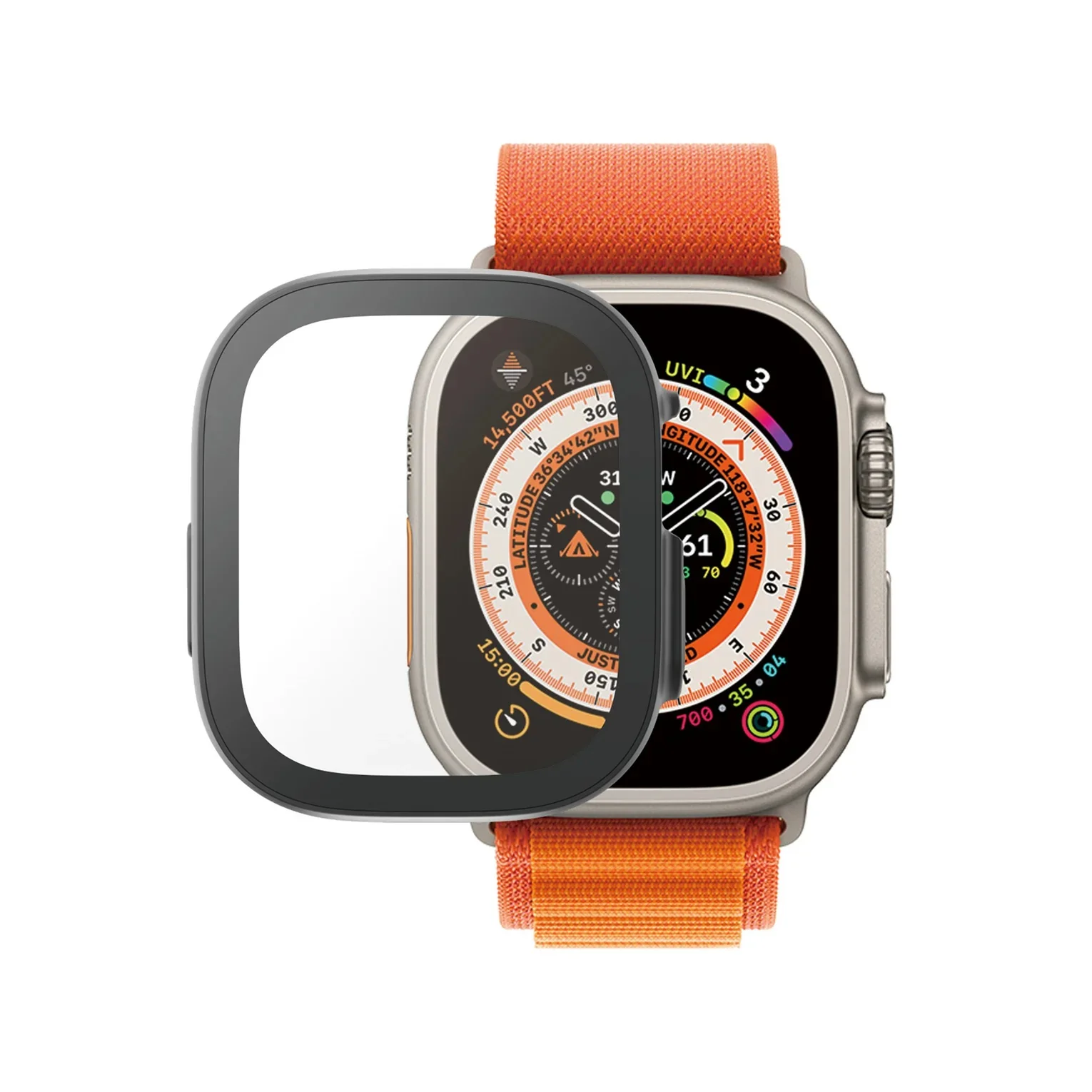 PanzerGlass • Coque complète Apple Watch Ultra • Noir • 49mm