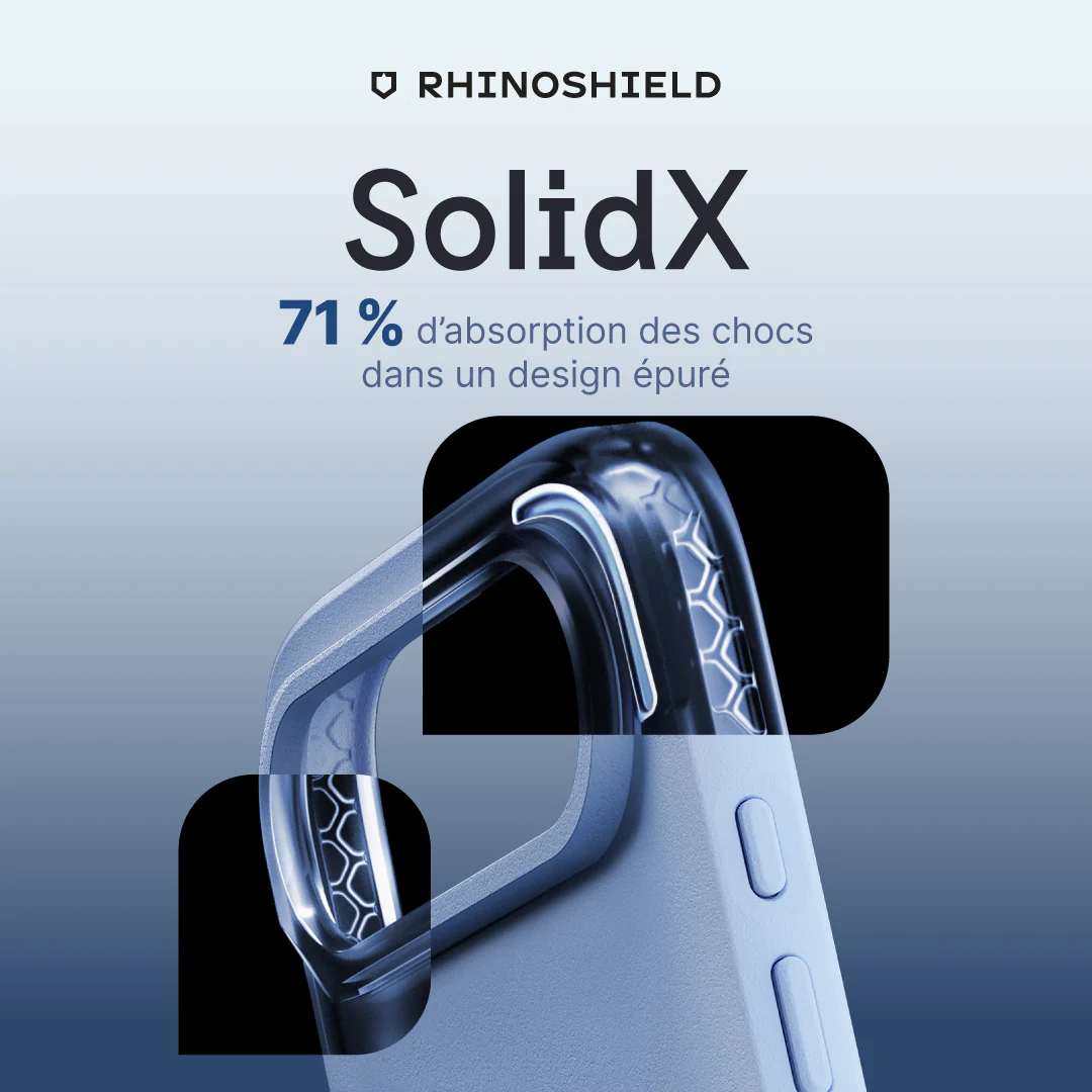 RhinoShield SolidX pour iPhone Air • Océan Bleu - Image 4