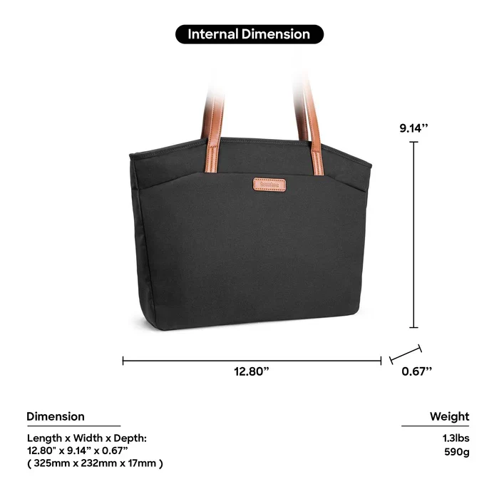 Tomtoc • Sac pour femme compatible Macbook 13" / 14" - Image 9